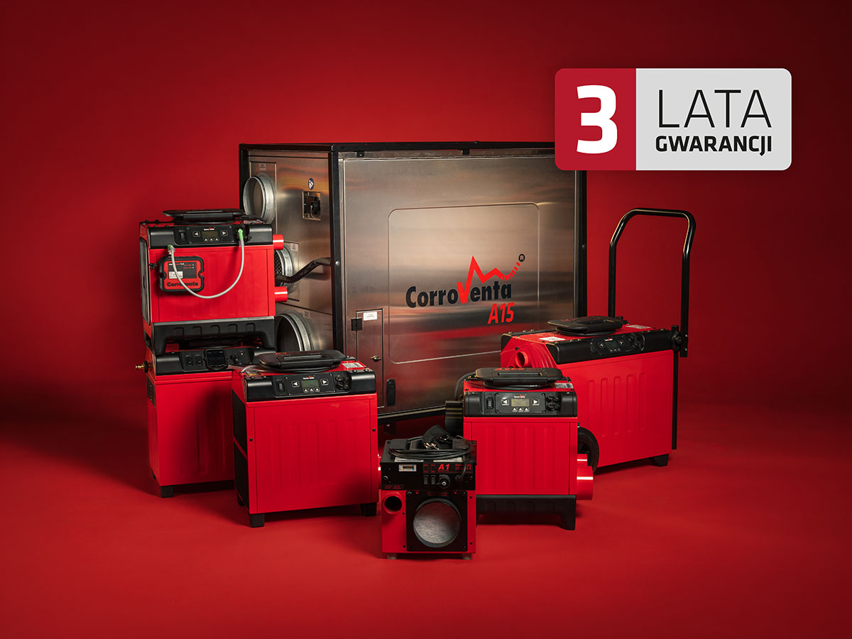 Corroventa Corroventa wydłuża gwarancję do 3 lat na wszystkie urządzenia